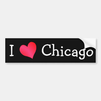 I Love Chicago Bumper Sticker
