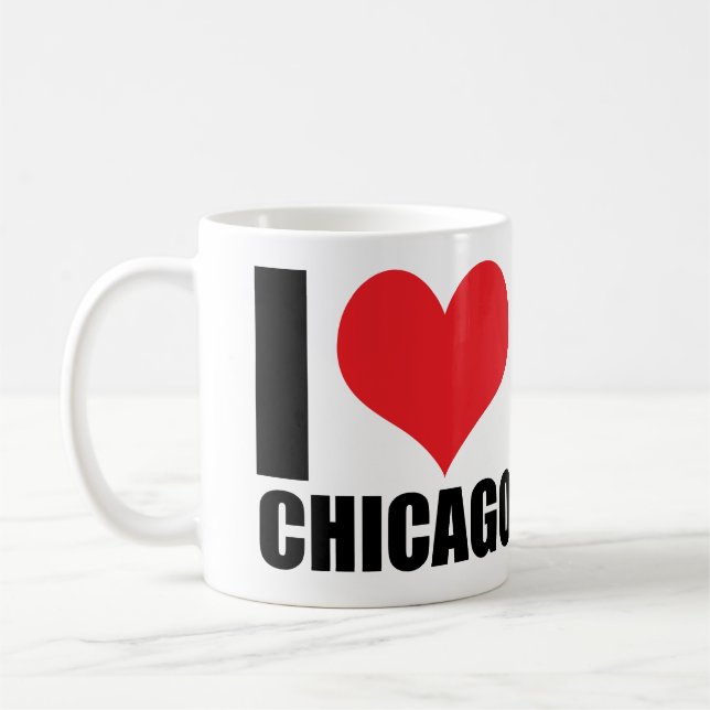 I love Chicago Coffee Mug (Left)