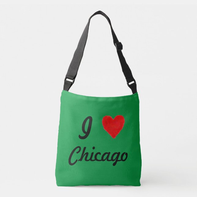 I Love Chicago Crossbody Bag (Front)