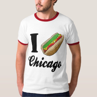 I Love Chicago Hot Dogs T-Shirt