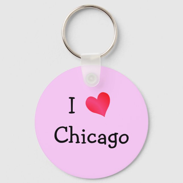 I Love Chicago Key Ring (Front)
