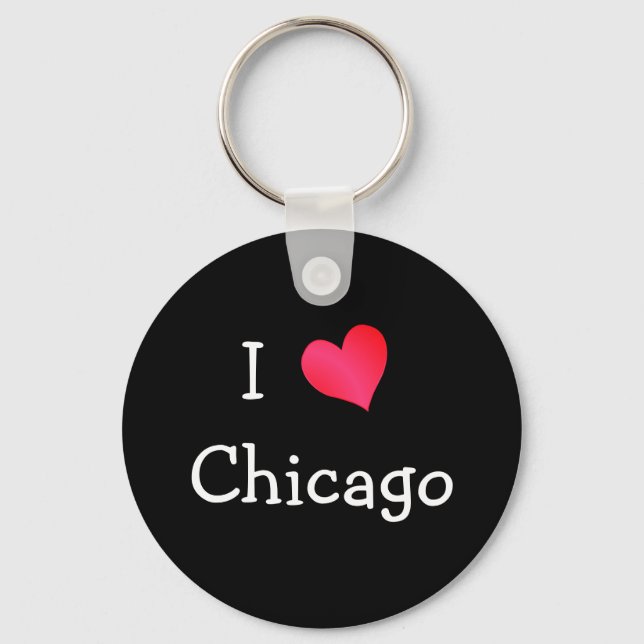 I Love Chicago Key Ring (Front)