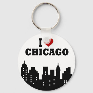 I Love Chicago Key Ring