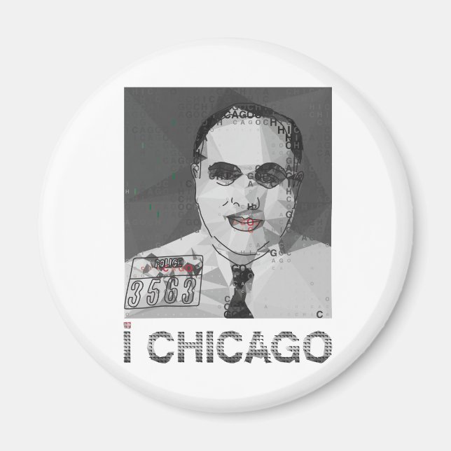 I LOVE CHICAGO magnet (Front)