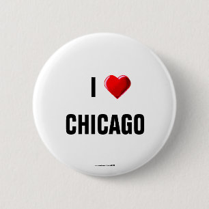 I Love Chicago" pinback button