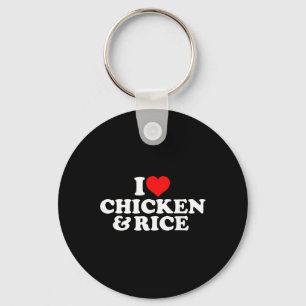 I Love Chicken And Rice  Key Ring