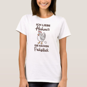 I Love Chickens The Cake Breakfast Chicken Funny T-Shirt