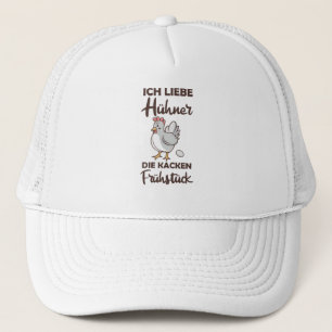 I Love Chickens The Cake Breakfast Chicken Funny Trucker Hat