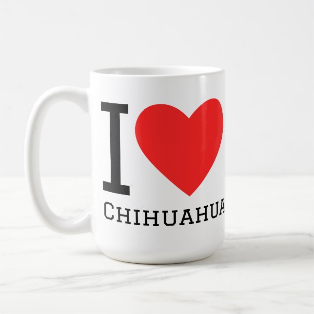 I love chihuahua  coffee mug (Left)