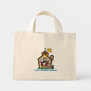 I Love Children's Church! Mini Tote Bag