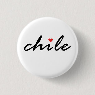 I love Chile 3 Cm Round Badge