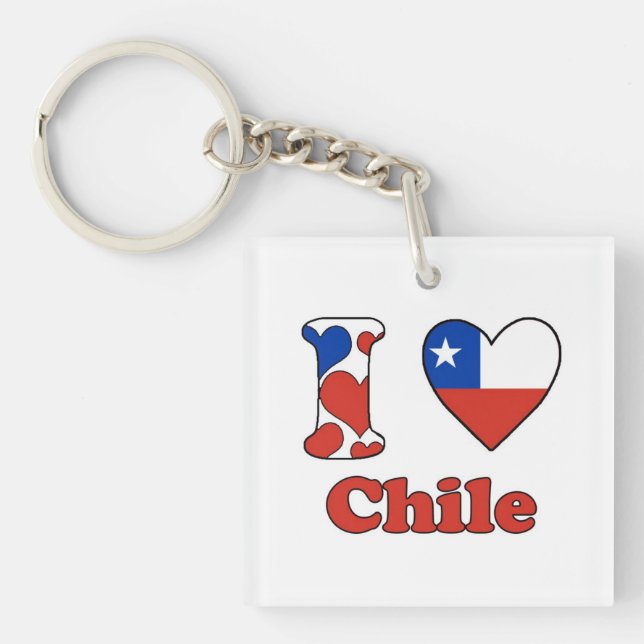 I love Chile Key Ring (Front)