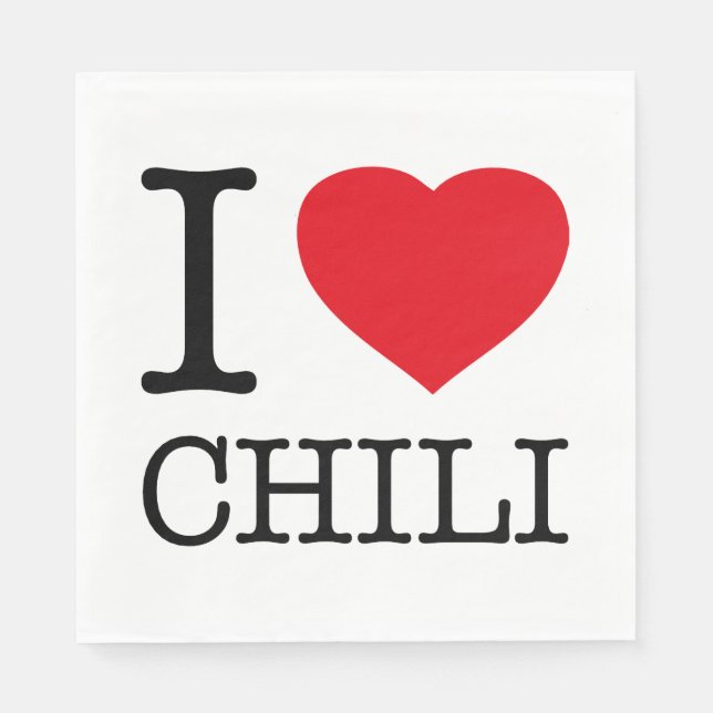 I LOVE CHILI NAPKIN (Front)