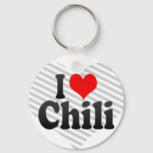I love Chilli Key Ring