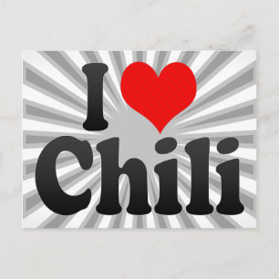 I love Chilli Postcard