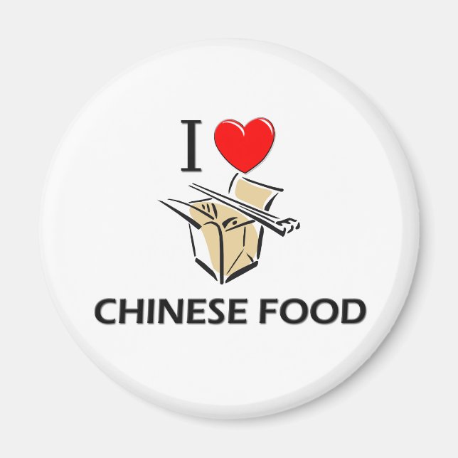 I Love Chinese Food Magnet (Front)