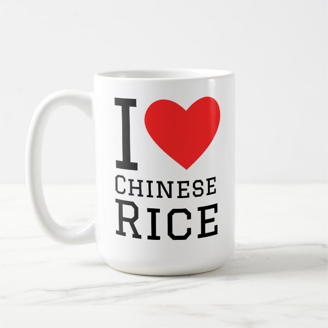 I love Chinese rice Coffee Mug (Left)