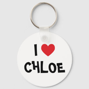 I Love Chloe Key Ring