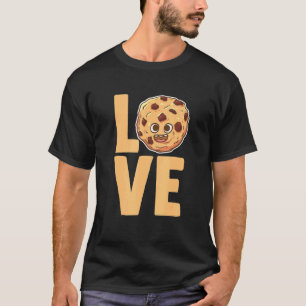 I Love Chocolate Chip Cookie Foodie Pun T-Shirt