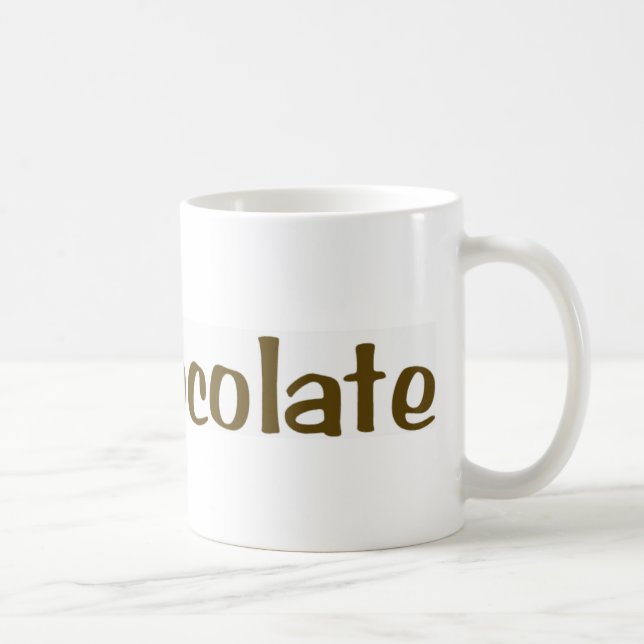 I Love Chocolate Coffee Mug (Right)