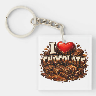 I Love Chocolate Key Ring