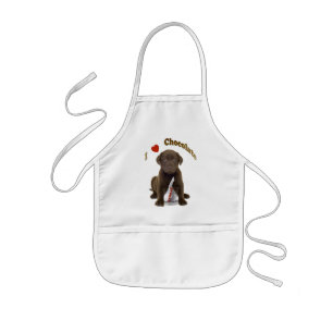 I love Chocolate Kisses Kids Apron
