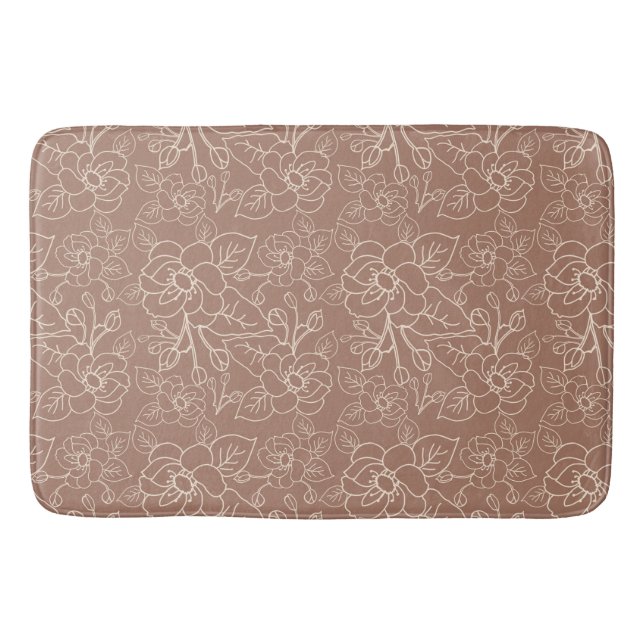 I Love Chocolate Mousse  Bath Mat (Front)