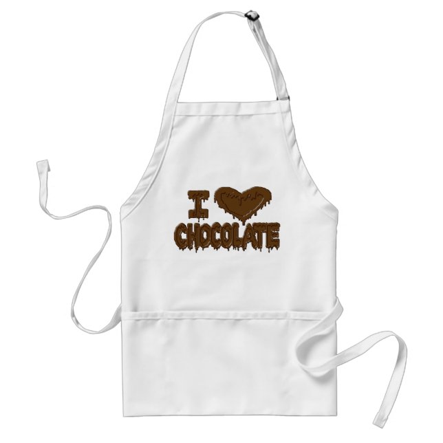 I love chocolate standard apron (Front)