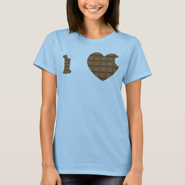 I LOVE CHOCOLATE T-Shirt (Front)