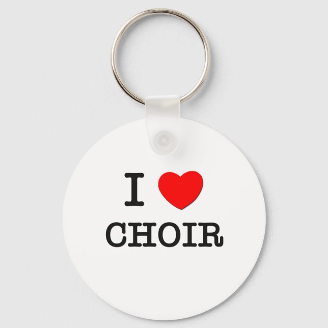 I Love Choir Key Ring (Front)