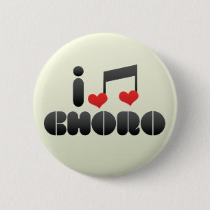 I Love Choro 6 Cm Round Badge