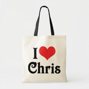 I Love Chris Tote Bag