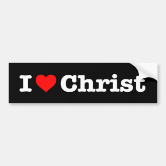 “I LOVE CHRIST” BUMPER STICKER