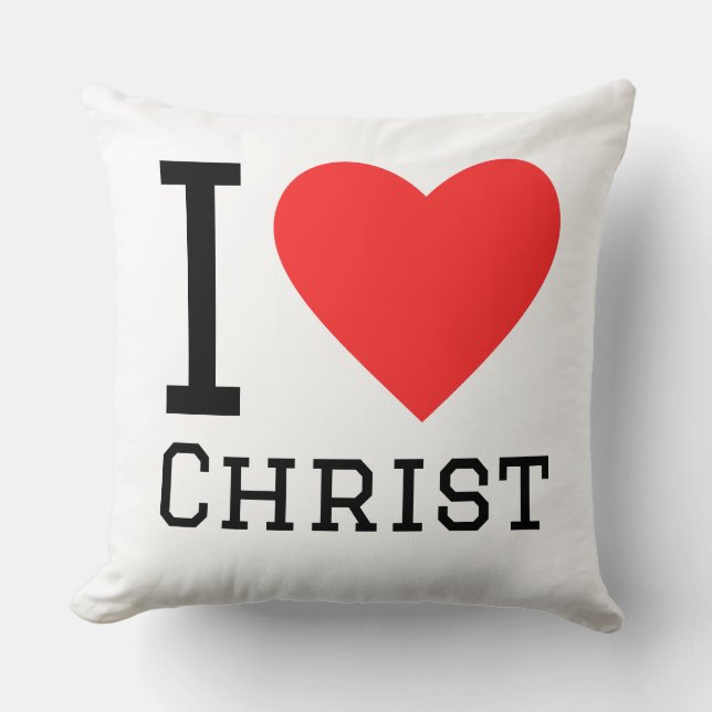 I love Christ Cushion (Front)