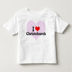 I Love Christchurch, New Zealand Toddler T-Shirt