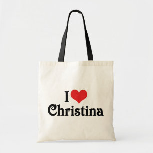 I Love Christina Tote Bag