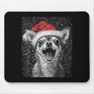 I Love Christmas Chihuahua Mouse Pad