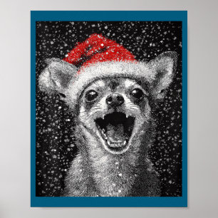 I Love Christmas Chihuahua  Poster