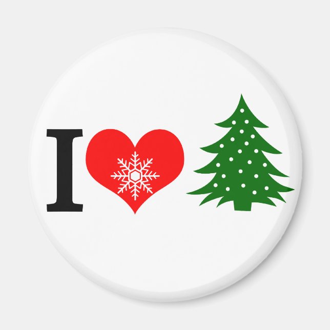 I love Christmas Magnet (Front)