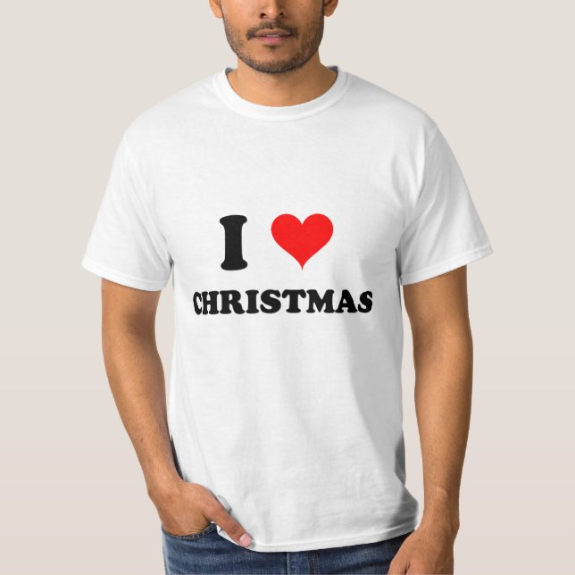I Love Christmas T-Shirt (Front)
