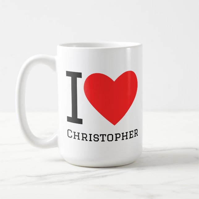 I love Christopher  Coffee Mug (Left)