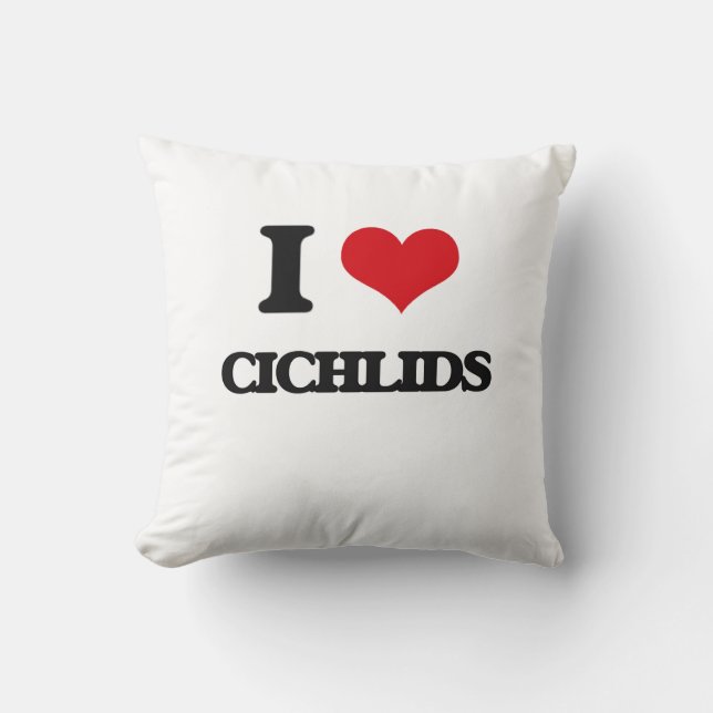 I love Cichlids Cushion (Front)