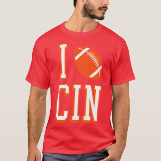 I Love CIN  Black T-Shirt