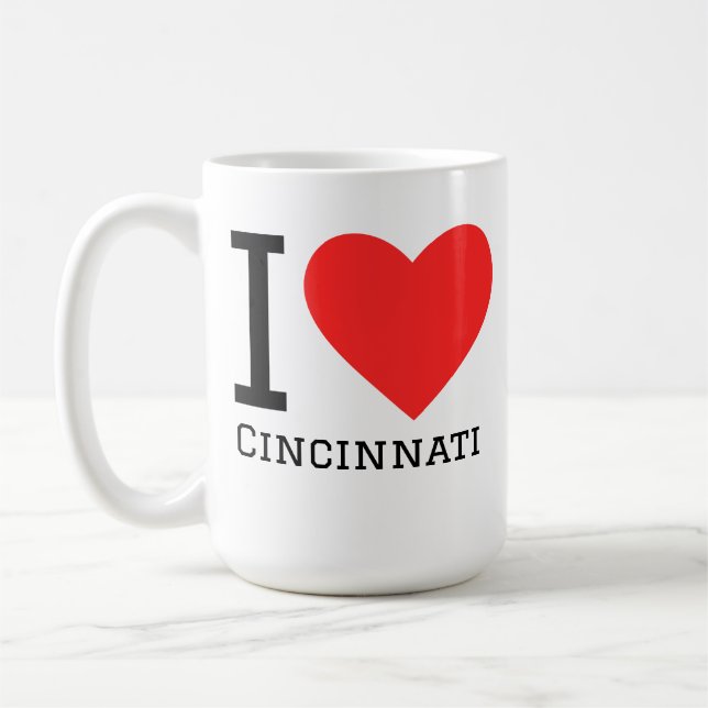 I love Cincinnati  Coffee Mug (Left)