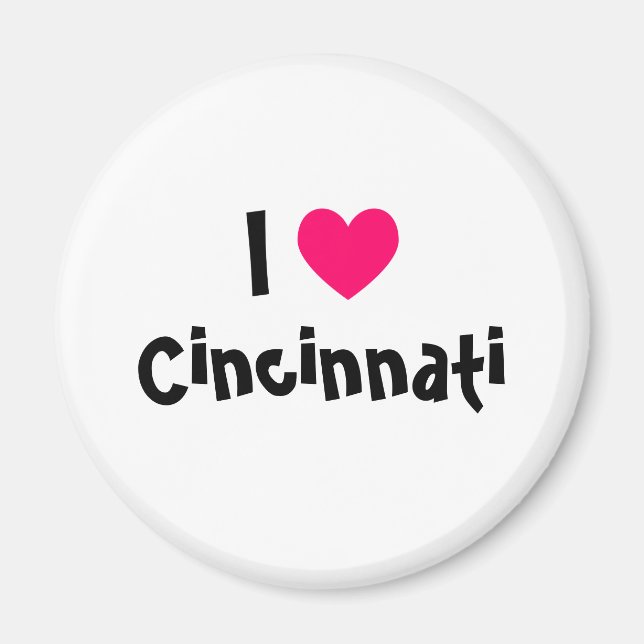 I Love Cincinnati Magnet (Front)