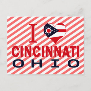 I love Cincinnati, Ohio Postcard