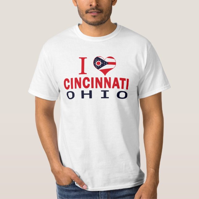 I love Cincinnati, Ohio T-Shirt (Front)