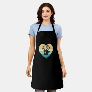 I Love Cinema Retro Movie Projector Apron