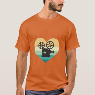 I Love Cinema Retro Movie Projector friends T-Shirt