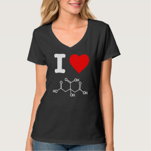 I Love Citric Acid Skincare Ingredients Chemistry T-Shirt